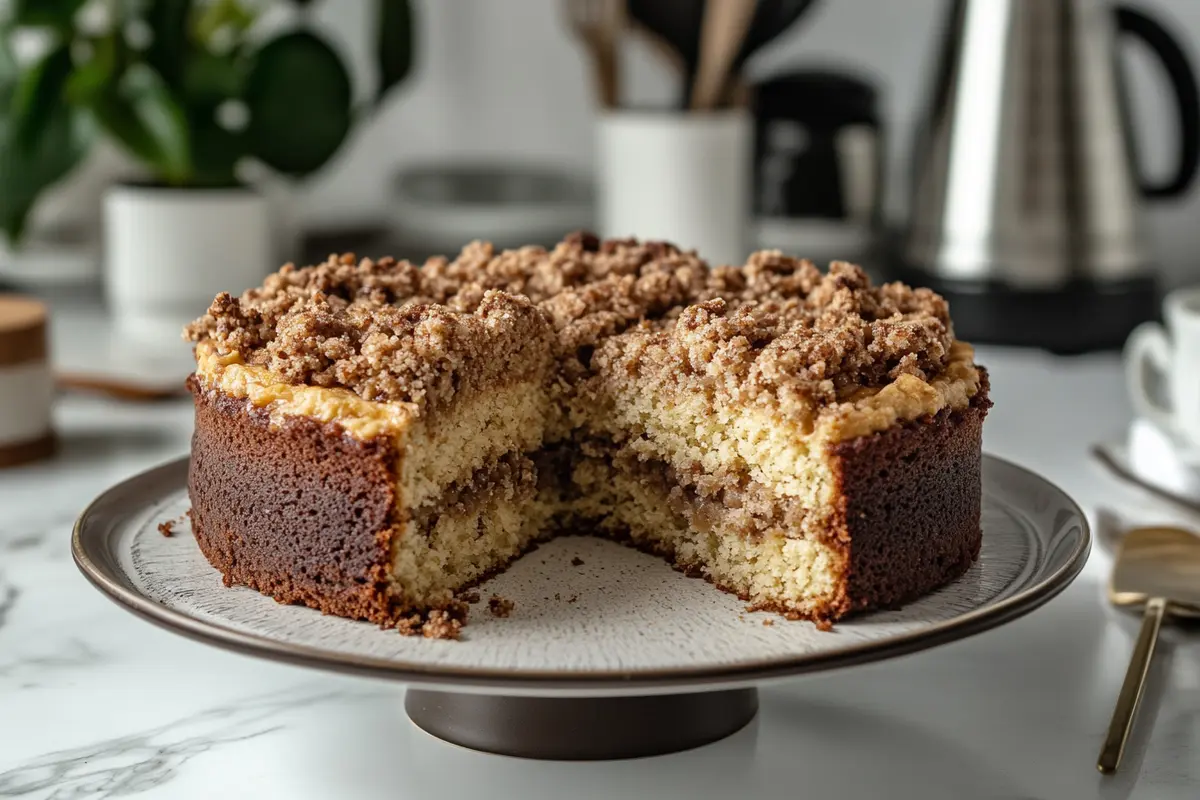 Coffee Cake with Oatmeal Streusel