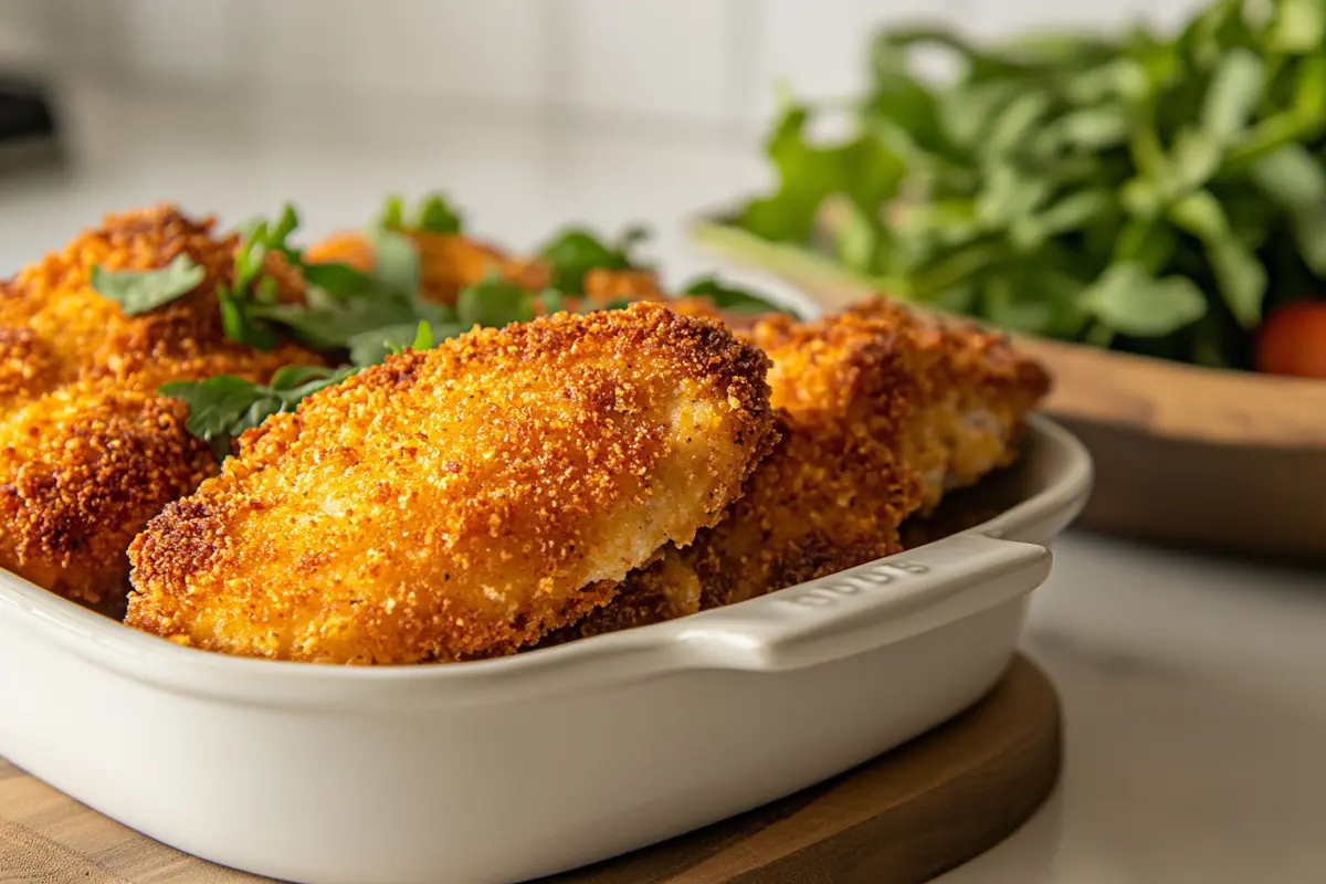 Crispy Baked Breaded Chicken